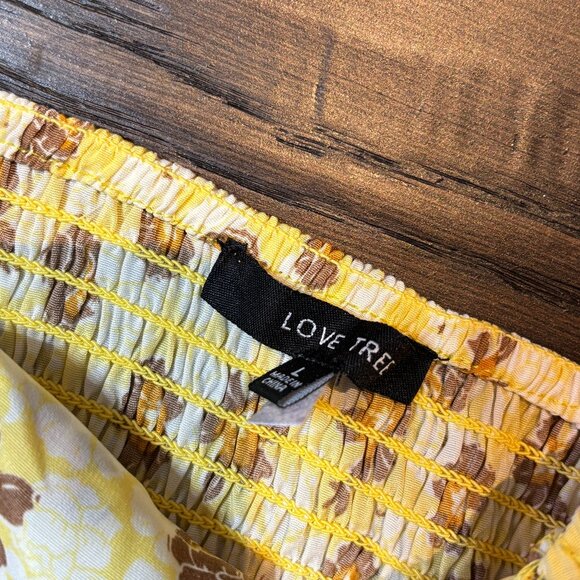 Mini LOVETREE yellow dress with scrunch strings - Picture 2 of 4